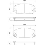 Bosch Bremsbelagsatz 0 986 461 396