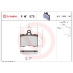 BREMBO Bremsklötze HA P 61 073 BREMBO Bremsklötze HA P 61 073