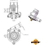 Thermostat, Kühlmittel 725025 Thermostat, Kühlmittel 725025