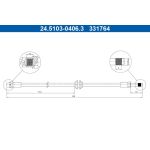 ATE Bremsschlauch 24.5103-0406.3 ATE Bremsschlauch 24.5103-0406.3