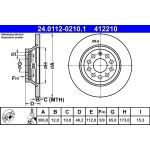 Bremsscheibe Vw T. Golf/Passat/Tiguan 1.2-2.0 12 24.0112-0210.1 Bremsscheibe Vw T. Golf/Passat/Tiguan 1.2-2.0 12 24.0112-0210.1