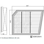 BLUE PRINT Luftfilter ADBP220074 BLUE PRINT Luftfilter ADBP220074