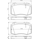 Bosch Bremsbelagsatz Scheibenbremse 0 986 495 278 Bosch Bremsbelagsatz Scheibenbremse 0 986 495 278