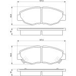 Bosch Bremsbelagsatz 0 986 461 124 Bosch Bremsbelagsatz 0 986 461 124