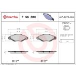 BREMBO Bremsklötze VA P 56 038 BREMBO Bremsklötze VA P 56 038