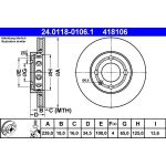 Bremsscheibe Vw P. Lupo/Polo 94-05 24.0118-0106.1 Bremsscheibe Vw P. Lupo/Polo 94-05 24.0118-0106.1