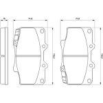 Bosch Bremsbelagsatz 0 986 424 134 Bosch Bremsbelagsatz 0 986 424 134