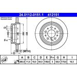Bremsscheibe Volvo T. S60/S80/V 24.0112-0151.1 Bremsscheibe Volvo T. S60/S80/V 24.0112-0151.1