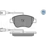Bremsbelagsatz Fiat P. Punto/Doblo 05-/500/Mito 025 237 0517/PD Bremsbelagsatz Fiat P. Punto/Doblo 05-/500/Mito 025 237 0517/PD