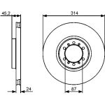 Bosch Bremsscheibe Vorderachse 0 986 479 469 Bosch Bremsscheibe Vorderachse 0 986 479 469