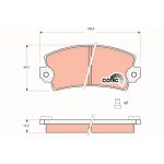 Bremsbelagsatz Citroen P. Lna 76-79/Visa 78-91 GDB148 Bremsbelagsatz Citroen P. Lna 76-79/Visa 78-91 GDB148