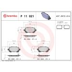 BREMBO Bremsklötze HA P 11 021 BREMBO Bremsklötze HA P 11 021