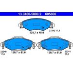 Bremsbelagsatz Toyota P. Yaris 1,0-1,5 99-05 13.0460-5800.2 Bremsbelagsatz Toyota P. Yaris 1,0-1,5 99-05 13.0460-5800.2
