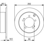 Bremsscheibe HA 0 986 479 512 Bremsscheibe HA 0 986 479 512