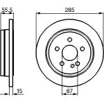 Bremsscheibe HA 0 986 478 469 Bremsscheibe HA 0 986 478 469
