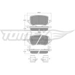 TOMEX brakes Bremsbelagsatz, Scheibenbremse TX 60-44 TOMEX brakes Bremsbelagsatz, Scheibenbremse TX 60-44