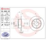 Brembo Bremsscheibe Vorderachse 08.4962.20 Brembo Bremsscheibe Vorderachse 08.4962.20