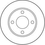 Bremsscheibe Vw T. A80/100 DF1526 Bremsscheibe Vw T. A80/100 DF1526