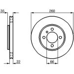 Bremsscheibe VA 0 986 478 036 Bremsscheibe VA 0 986 478 036