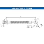 ATE Bremsschlauch 24.5286-0265.3 ATE Bremsschlauch 24.5286-0265.3