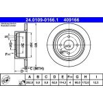 Bremsscheibe Nissan T. Cube/Tiida 1.6-1.8/1.5 Dci 07 24.0109-0166.1 Bremsscheibe Nissan T. Cube/Tiida 1.6-1.8/1.5 Dci 07 24.0109-0166.1