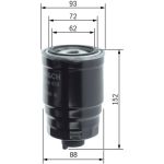 Bosch Kraftstofffilter 1457434439