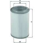 MAHLE Luftfilter LX 2689 MAHLE Luftfilter LX 2689