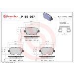 BREMBO Bremsklötze HA P 59 097 BREMBO Bremsklötze HA P 59 097