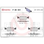 BREMBO Bremsklötze VA P 83 041 BREMBO Bremsklötze VA P 83 041