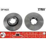 TRW Bremsscheibe DF1622 TRW Bremsscheibe DF1622