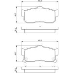 Bosch Bremsbelagsatz 0 986 461 144