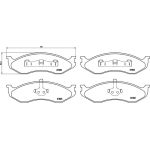BREMBO Bremsklötze VA P 37 004 BREMBO Bremsklötze VA P 37 004