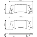 Bosch Bremsbelagsatz 0 986 461 136 Bosch Bremsbelagsatz 0 986 461 136