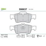 Valeo Bremsbelagsatz 598637 Valeo Bremsbelagsatz 598637