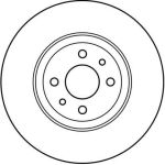Bremsscheibe Fiat P. Stilo/Mare ( Brembo ) DF2566 Bremsscheibe Fiat P. Stilo/Mare ( Brembo ) DF2566