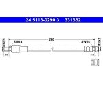 ATE Bremsschlauch 24.5113-0290.3 ATE Bremsschlauch 24.5113-0290.3