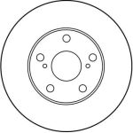 Bremsscheibe Toyota P. Avensis DF1431 Bremsscheibe Toyota P. Avensis DF1431