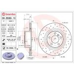 Bremsscheibe HA Xtra 09.B569.1X Bremsscheibe HA Xtra 09.B569.1X