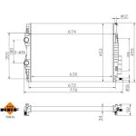 Kühler, Motorkühlung 53843A Kühler, Motorkühlung 53843A