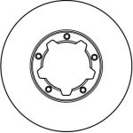 Bremsscheibe Nissan P. Trade 2.3D/3.0 01/94-10/01 DF2001 Bremsscheibe Nissan P. Trade 2.3D/3.0 01/94-10/01 DF2001