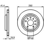 Bosch Bremsscheibe Hinterachse 0 986 479 142 Bosch Bremsscheibe Hinterachse 0 986 479 142