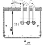 MAHLE Wärmetauscher, Innenraumheizung AH 80 000P MAHLE Wärmetauscher, Innenraumheizung AH 80 000P