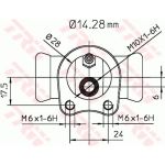 TRW Radbremszylinder BWA109 TRW Radbremszylinder BWA109