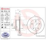 17 481 052 Bremsscheibe VA 09.7314.14 17 481 052 Bremsscheibe VA 09.7314.14