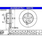 Bremsscheibe Db P. W204/S204/C204 07- Power Disc 24.0325-0179.1 Bremsscheibe Db P. W204/S204/C204 07- Power Disc 24.0325-0179.1
