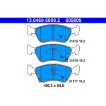 Bremsbelagsatz Toyota P. Avensis 1,6-2,0 97-03 13.0460-5809.2 Bremsbelagsatz Toyota P. Avensis 1,6-2,0 97-03 13.0460-5809.2