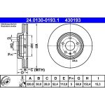 Bremsscheibe Vw S. A4/A5 07-/Q5 24.0130-0193.1 Bremsscheibe Vw S. A4/A5 07-/Q5 24.0130-0193.1