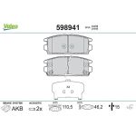 Valeo Bremsbelagsatz 598941 Valeo Bremsbelagsatz 598941