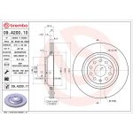 17 482 018 Bremsscheibe HA 09.A200.11 17 482 018 Bremsscheibe HA 09.A200.11