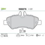 Valeo Bremsbelagsatz 598876 Valeo Bremsbelagsatz 598876